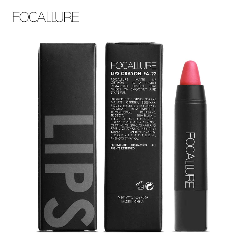 FOCALLURE Brand 19 Colors Matte Lipstick Waterproof