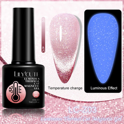 LILYCUTE Luminous Reflective Gel Nail Polish