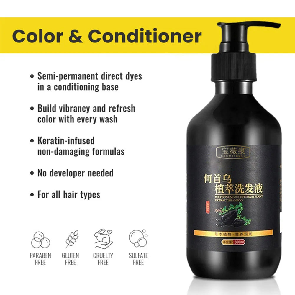 Herbal Polygonum Multiflorum Shampoo