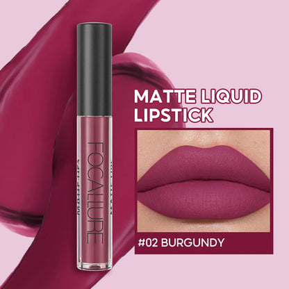 FOCALLURE Matte Velvet Lip Gloss Long Lasting Waterproof