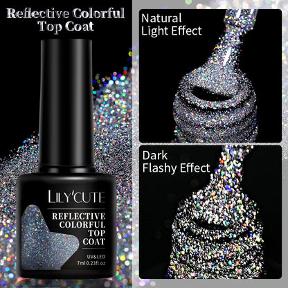 LILYCUTE 5ML Reflective Glitter Liner Gel Polish Nail