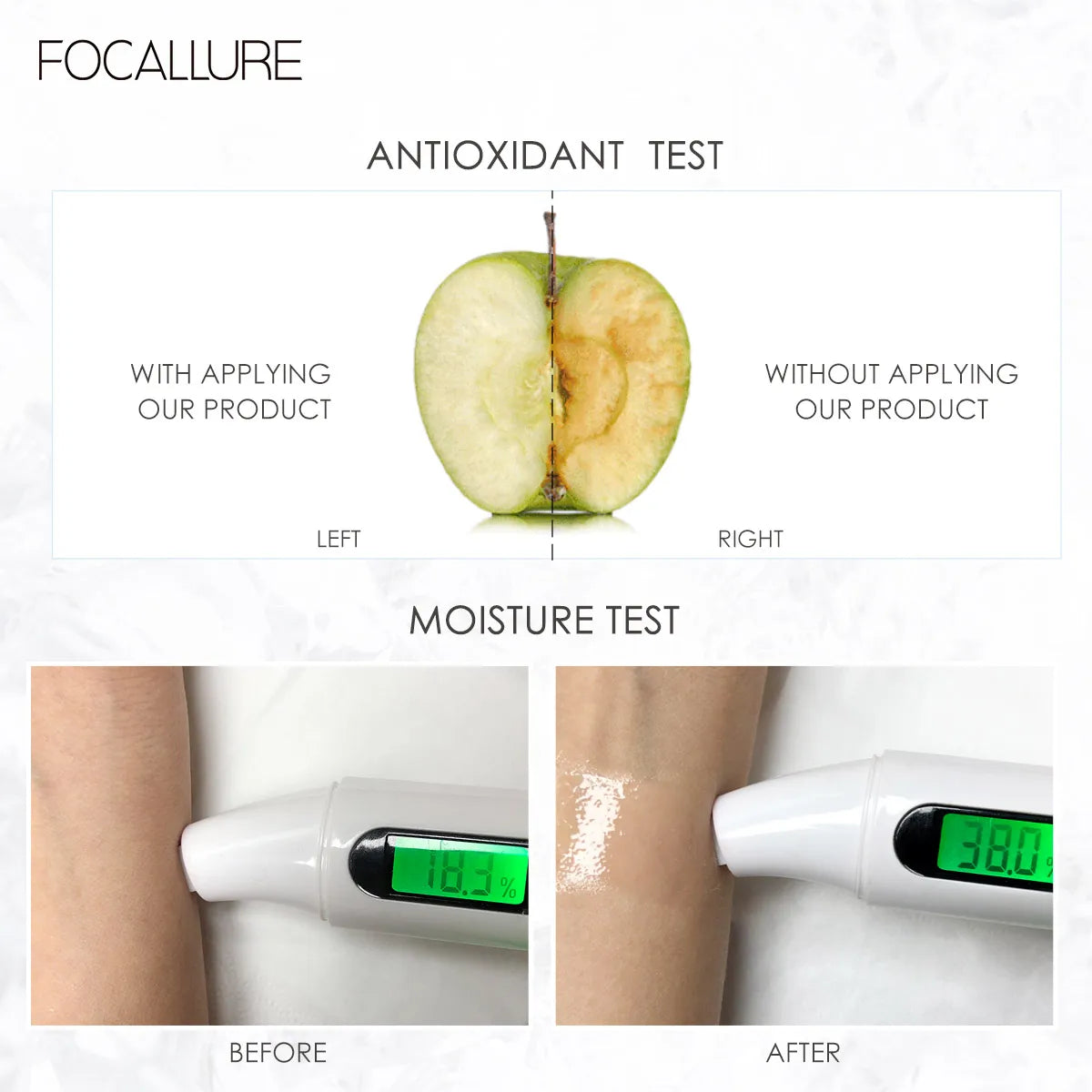 FOCALLURE Makeup Lip Gloss Moisturizing Long Lasting