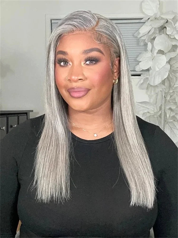 MEODI Salt & Pepper Gray Beginner Friendly Human Hair