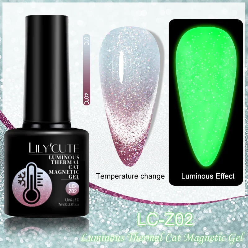 LILYCUTE Luminous Reflective Gel Nail Polish