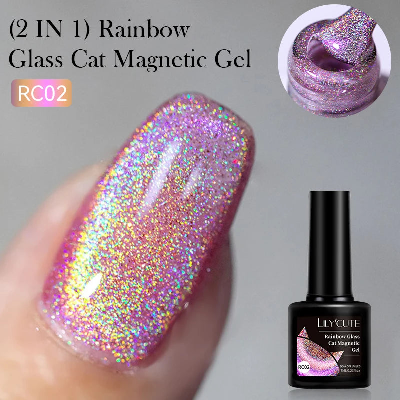 LILYCUTE 5ML Reflective Glitter Liner Gel Polish Nail